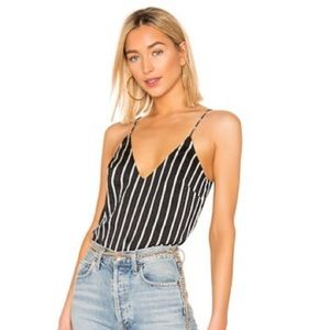 Backless Cami Top in Multi Stripe